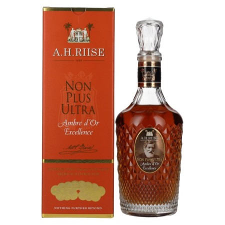 🌾A.H. Riise NON PLUS ULTRA Ambre d'Or Excellence 42% Vol. 0,7l in Giftbox 