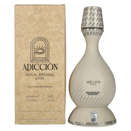 ADICCIŌN Tequila Mezcal Artesanal Joven 2023 40% Vol. 0,7l in Giftbox