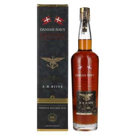 A.H. Riise Royal DANISH NAVY FROGMAN Conventus Ranae Superior Spirit Drink 60% Vol. 0,7l in Geschenkbox