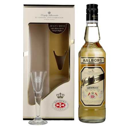 🌾Aalborg Jubiläums Akvavit 40% Vol. 0,7l in Geschenkbox mit Glas | Whisky Ambassador
