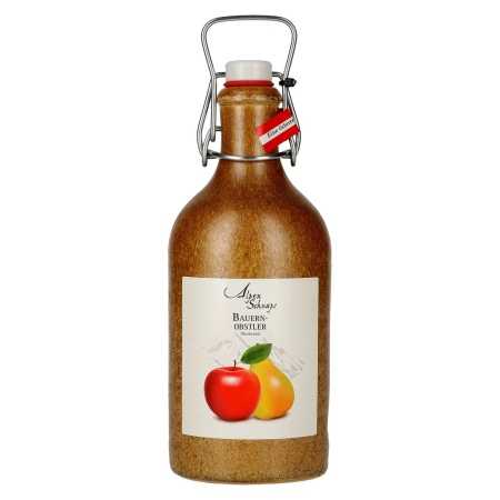 Nannerl Alpenschnaps BAUERN-OBSTLER 38% Vol. 0,5l im Tonkrug