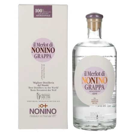 Nonino Grappa Monovitigno il Merlot 41% Vol. 0,7l in Geschenkbox