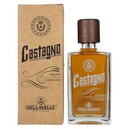 Dellavalle Grappa Affinata in botti di CASTAGNO 42% Vol. 0,7l in Geschenkbox | Grappa | 🌾 Whisky Ambassador | Online Shop