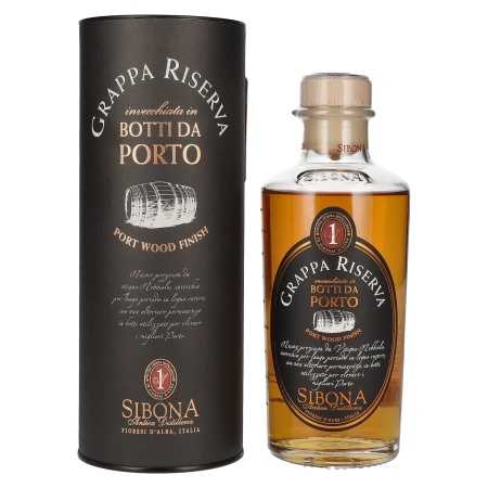 Sibona GRAPPA RISERVA Botti da PORTO 44% Vol. 0,5l in Geschenkbox | Граппа | 🌾 Whisky Ambassador | Online Shop