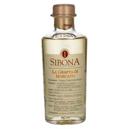 Sibona La Grappa di MOSCATO 40% Vol. 0,5l | Grappa | 🌾 Whisky Ambassador | Online Shop