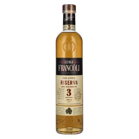 Luigi Francoli 3 Anni RISERVA Grappa del Piemonte 41,5% Vol. 0,7l | Grappa | 🌾 Whisky Ambassador | Online Shop