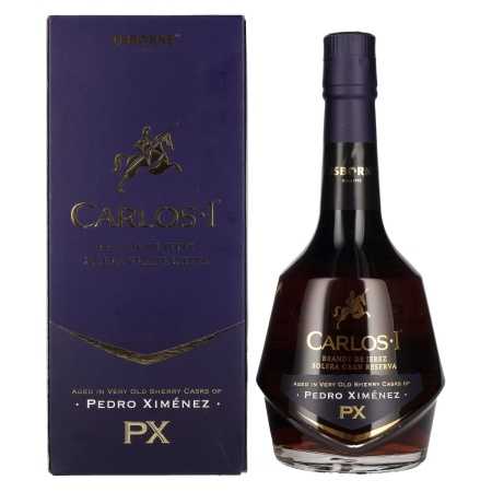 🌾Carlos I Solera Gran Reserva PEDRO XIMÉNEZ Brandy de Jerez 40,3% Vol. 0,7l in Geschenkbox | Whisky Ambassador