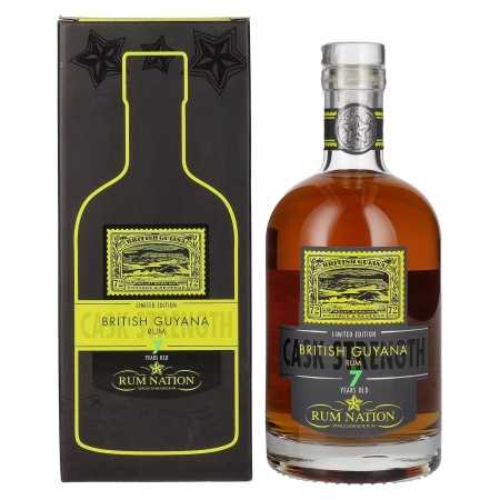 Rum Nation British Guyana 7 Years Old Limited Edition 59% Vol. 0,7l in Geschenkbox | Gemengde rum | 🌾 Whisky Ambassador | Online Shop