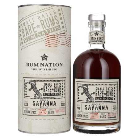 Rum Nation Rare Rums SAVANNA 2006/2022 57,7% Vol. 0,7l in Geschenkbox | Jauktais rums | 🌾 Whisky Ambassador | Online Shop