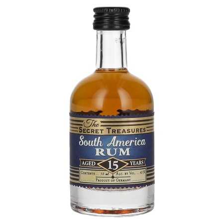 The Secret Treasures 15 Years Old South America Rum 42% Vol. 0,05l | Sekoitettu rommi | 🌾 Whisky Ambassador | Online Shop