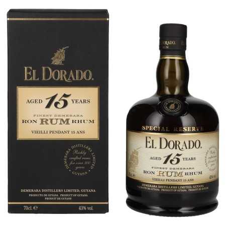 El Dorado 15 Years Old Finest Demerara Rum SPECIAL RESERVE 43% Vol. 0,7l in Geschenkbox | Blandet rom | 🌾 Whisky Ambassador | Online Shop