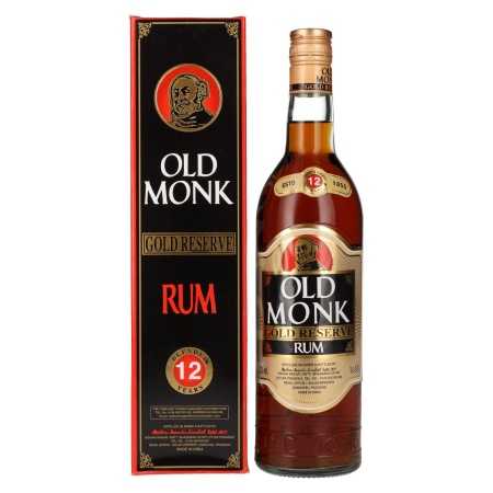 Old Monk Gold Reserve Rum 12 Years Old 42,8% Vol. 0,7l in Geschenkbox | Rum misturado | 🌾 Whisky Ambassador | Online Shop