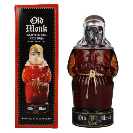 Old Monk Supreme XXX Rum 42,8% Vol. 0,7l in Geschenkbox | Amestec de rom | 🌾 Whisky Ambassador | Online Shop