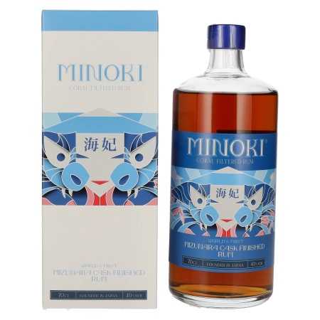 Minoki Coral Filtered World's First Mizunara Cask Finished Rum 40% Vol. 0,7l in Geschenkbox | Ron mezclado | 🌾 Whisky Ambassador | Online Shop