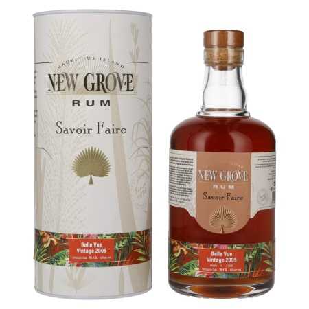 New Grove SAVOIR FAIRE Belle Vue Vintage 15 Years Old 2005 45% Vol. 0,7l in Geschenkbox | Rum misturado | 🌾 Whisky Ambassador | Online Shop