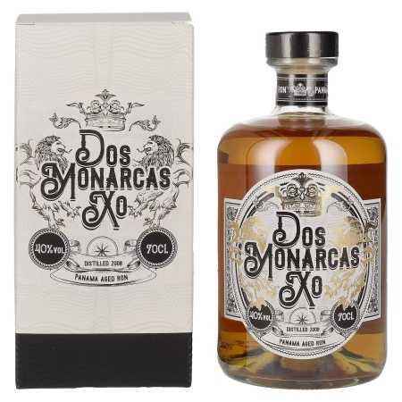 🌾Dos Monarcas XO Panama Aged Ron 40% Vol. 0,7l in Geschenkbox | Whisky Ambassador