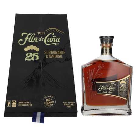 Flor de Caña 25 Years Old Slow Aged Single Estate Rum 40% Vol. 0,7l in Geschenkbox | Rum misturado | 🌾 Whisky Ambassador | Online Shop