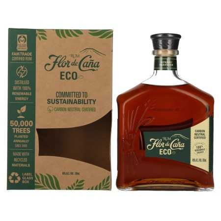 Flor de Caña ECO Rum 40% Vol. 0,7l in Geschenkbox | Směsný rum | 🌾 Whisky Ambassador | Online Shop