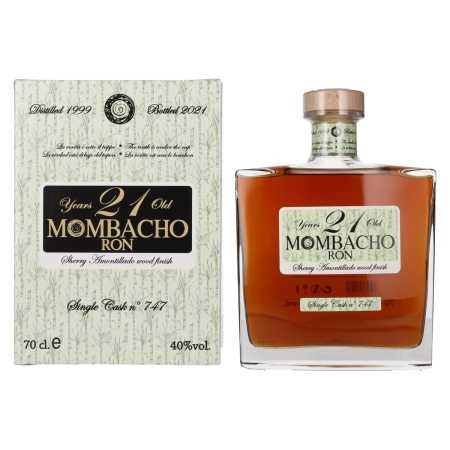 Mombacho Ron 21 Years Old Sherry Amontillado Wood Finish 40% Vol. 0,7l in Geschenkbox | Jauktais rums | 🌾 Whisky Ambassador | Online Shop