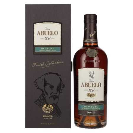 Ron Abuelo Añejo XV Años OLOROSO Sherry Cask Finish 40% Vol. 0,7l in Geschenkbox | Ron mezclado | 🌾 Whisky Ambassador | Online Shop