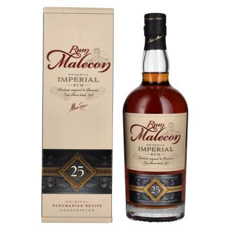 Rum Malecon Añejo 25 Años Reserva Imperial 40% Vol. 0,7l in Geschenkbox | Amestec de rom | 🌾 Whisky Ambassador | Online Shop