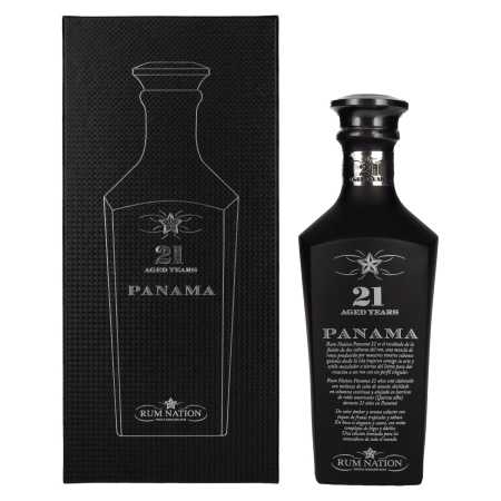 Rum Nation Panama 21 Years Old Black Edition 43% Vol. 0,7l in Geschenkbox | Rum misturado | 🌾 Whisky Ambassador | Online Shop