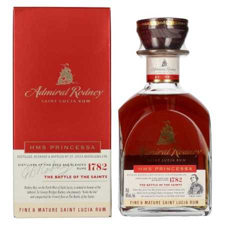 Admiral Rodney HMS PRINCESSA Fine & Mature Saint Lucia Rum 40% Vol. 0,7l in Geschenkbox | Rum miscelato | 🌾 Whisky Ambassador | Online Shop