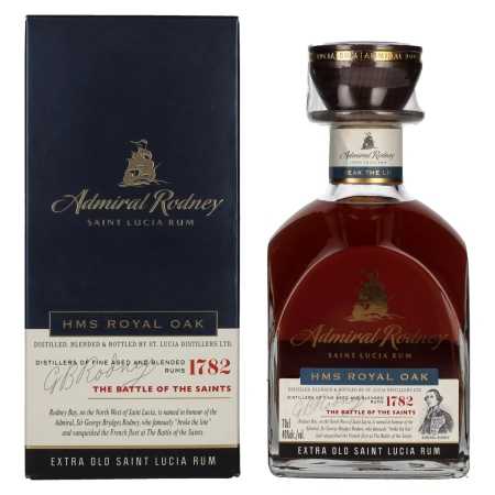 Admiral Rodney HMS ROYAL OAK Extra Old Saint Lucia Rum 40% Vol. 0,7l in Geschenkbox | Zmiešaný rum | 🌾 Whisky Ambassador | Online Shop