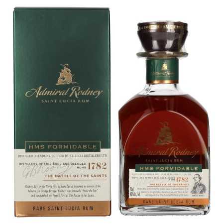 🌾Admiral Rodney HMS FORMIDABLE Rare Saint Lucia Rum 40% Vol. 0,7l in Geschenkbox | Whisky Ambassador