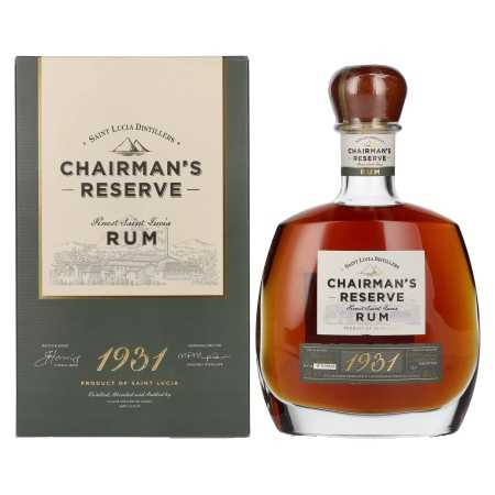 Chairman's Reserve 1931 Finest St. Lucia Rum 46% Vol. 0,7l in Geschenkbox | Sekoitettu rommi | 🌾 Whisky Ambassador | Online Shop