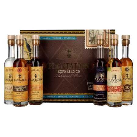 Plantation EXPERIENCE BOX Artisanal Rum 41% Vol. 6x0,1l in Geschenkbox | Rhum blended | 🌾 Whisky Ambassador | Online Shop