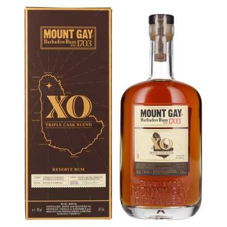 Mount Gay 1703 XO Triple Cask Blend 43% Vol. 0,7l in Geschenkbox | Rom från Barbados | 🌾 Whisky Ambassador | Online Shop