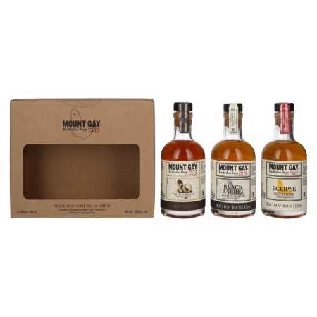 Mount Gay Barbados Rum Discovery Pack 43% Vol. 3x0,2l in Geschenkbox | Rom från Barbados | 🌾 Whisky Ambassador | Online Shop