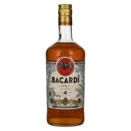 🌾Bacardi 4 Years Old AÑEJO CUATRO Gold Rum 40% Vol. 0,7l | Whisky Ambassador