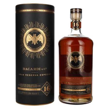 Bacardi 16 Years Old Gran Reserva Especial Limited Edition 40% Vol. 1l in Geschenkbox | Rom från Puerto Rico | 🌾 Whisky Ambassador | Online Shop