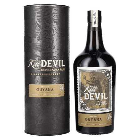 🌾Hunter Laing Kill Devil Guyana 25 Years Old Single Cask Rum 1992 46% Vol. 0,7l in Geschenkbox | Whisky Ambassador