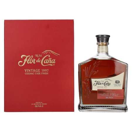 Flor de Caña Rum Cognac Cask Finish Vintage 1997 47% Vol. 0,7l in Geschenkbox | Vienos statinės romas | 🌾 Whisky Ambassador | Online Shop