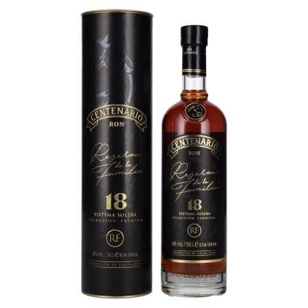 🌾Ron Centenario RESERVA DE LA FAMILIA 18 Sistema Solera Rum 40% Vol. 0,7l in Geschenkbox | Whisky Ambassador