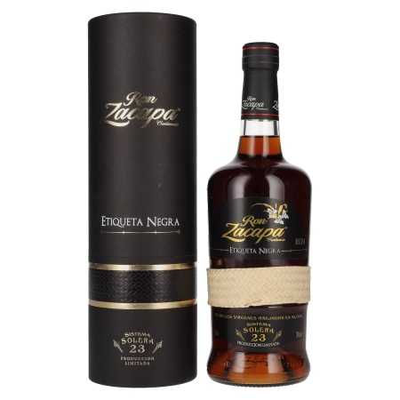 Ron Zacapa Centenario ETIQUETA NEGRA 23 Sistema Solera 43% Vol. 0,7l in Geschenkbox | Solera segatud rumm | 🌾 Whisky Ambassador | Online Shop