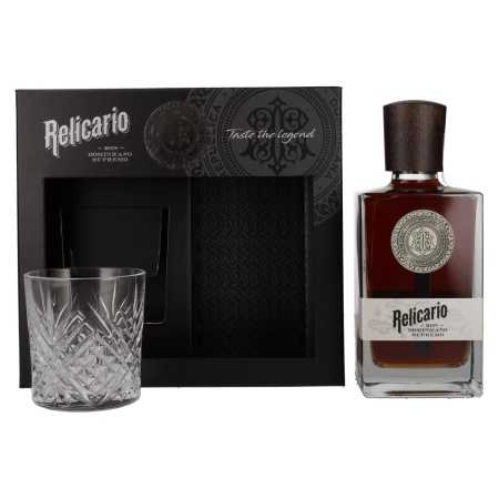 🌾Relicario Ron Dominicano Supremo 40% Vol. 0,7l in Geschenkbox mit Glas | Whisky Ambassador
