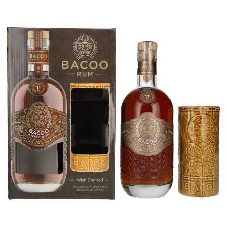 Bacoo 11 Years Old Rum 40% Vol. 0,7l in Geschenkbox mit Tiki Mug | Dominikansk rom | 🌾 Whisky Ambassador | Online Shop