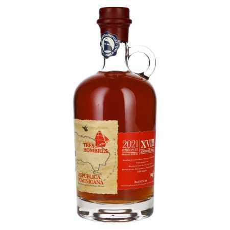 Tres Hombres Republica Dominicana XVIII Años Solera Edition 48 2021 43% Vol. 0,7l