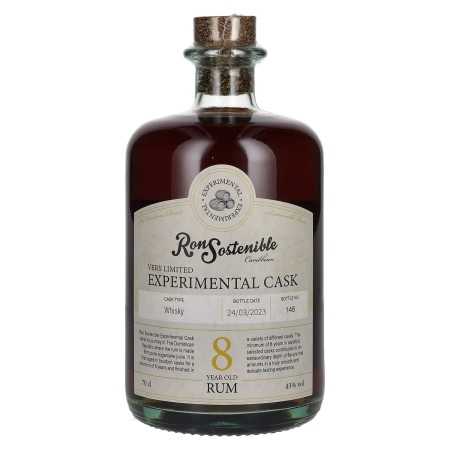 Ron Sostenible 8 Years Old Experimental Whisky Cask 43% Vol. 0,7l | Dominikaaninen rommi | 🌾 Whisky Ambassador | Online Shop