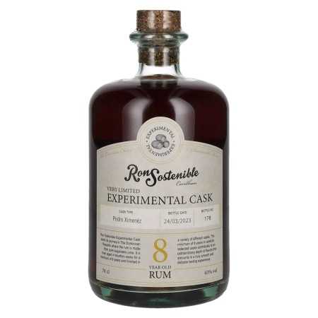 Ron Sostenible 8 Years Old Experimental Pedro Ximenez Cask 43% Vol. 0,7l | Dominikānas rums | 🌾 Whisky Ambassador | Online Shop