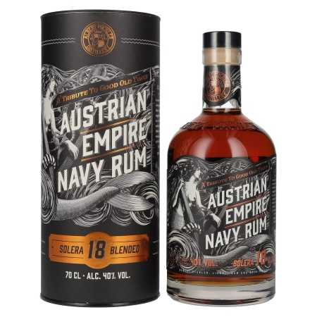 🌾Austrian Empire Navy Rum 18 Solera Blended 40% Vol. 0,7l in Geschenkbox | Whisky Ambassador