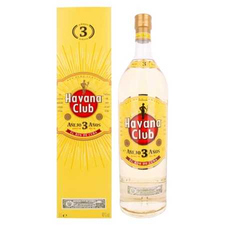 Havana Club Añejo 3 Años Rum 40% Vol. 3l in Geschenkbox | Cubaanse rum | 🌾 Whisky Ambassador | Online Shop