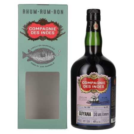 Compagnie des Indes GUYANA Single Cask Rum 30 ans 48% Vol. 0,7l in Geschenkbox