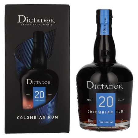 Dictador 20 Years Old ICON RESERVE Colombian Rum 40% Vol. 0,7l in Giftbox | Rum kaufen | 🌾 Whisky Ambassador | Online Shop