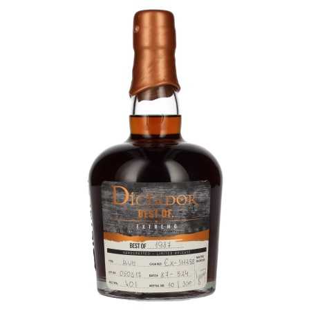 Dictador BEST OF 1987 EXTREMO Rum 30YO/050317/EX-SH298 40% Vol. 0,7l | Kolumbijský rum | 🌾 Whisky Ambassador | Online Shop