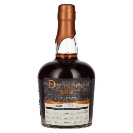 🌾Dictador BEST OF 1977 EXTREMO Rum 42% Vol. 0,7l | Whisky Ambassador